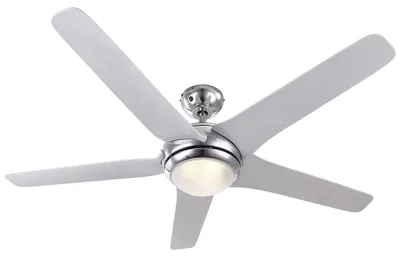 Produktbild von LED Ventilator, Fernbedienung, 3 Stufen, Glas opal, 137cm