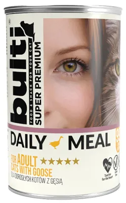 Obrázek produktu pro Krmivo pro kočky – Mokré krmivo pro kočky – Daily Meal Husí – 400 g krmiva pro kočky s husím masem
