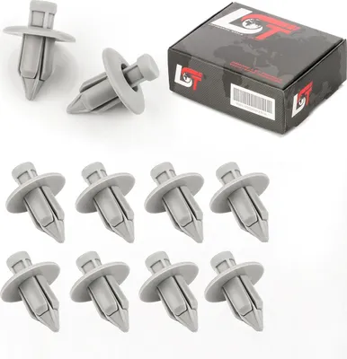 Produktbild von 10x Kofferraum Hutablage Clips Spreizniete grau für MITSUBISHI LANCER COLT