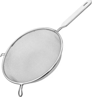 Produktbild von Famanu Küchensieb Ø 20 cm, feines Sieb aus Edelstahl mit Kunststoffgriff