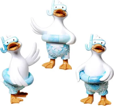 Produktbild von 3er Set Bade-Ente mit Taucherbrille und Schwimmring, sortiert