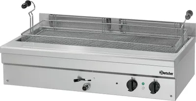 Produktbild von Bartscher Gastro Fritteuse BF 35E, 35 Liter, Tischgerät mit Kaltzone und Ablasshahn