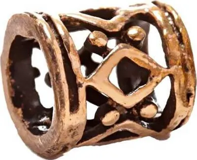 Produktbild von Wikinger Haar Bartschmuck Imke Haarperle Antik Bronze 7672