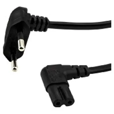 Obrázek produktu pro Napájecí kabel lomený 3m, černý - Napájecí kabel / prodlužovací kabel NW1/3
