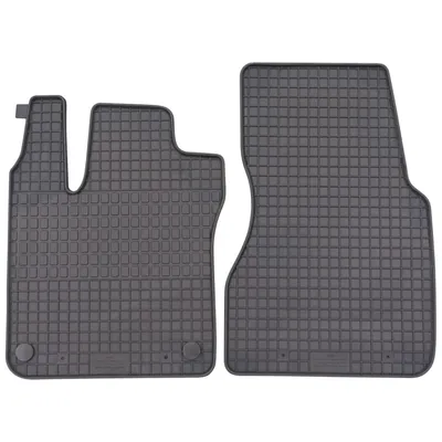 Produktbild von für Smart fortwo ab 11/2014 Passform Fußmatten PETEX Gummimatten 2-teilig schwarz Allwettermatten Gummifußmatten