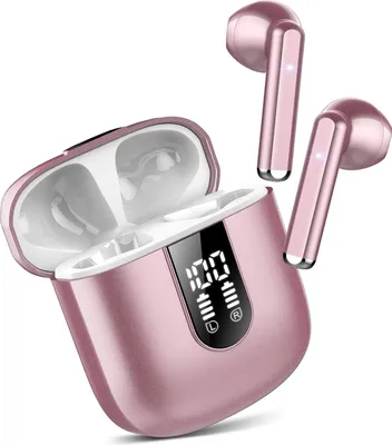 Image de In Ear, Casque sans fil Bluetooth 5.3, Ecouteurs ultralégers avec microphone HD, Son exceptionnel Diffusion de musique jusqu'à 30 heures, Indicateur LED
