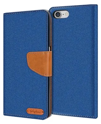 Produktbild von Handy Hülle iPhone 7 / iPhone 8 Tasche Wallet Flip Case Schutz Hülle Stoff Cover