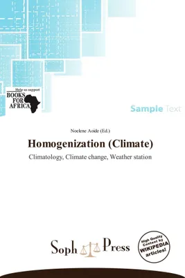 Produktbild von Homogenization (Climate)