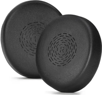 Produktbild von INF 2er-Pack Ohrpolster - Schwarze Stereo-Ohrpolster aus Proteinleder