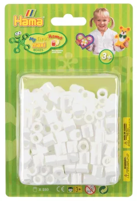 Image de Hama Maxi Iron Beads White, 250pcs.