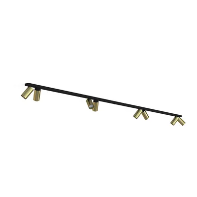 Image de Spot MONO noir-laiton 8xGU10x10W laiton, dimensions : 13x300x6 cm, IP20, Nowodvorski Lighting