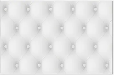 Produktbild von Wallario Wandbild Weiße Ledertür, Größe: 61 x 91,50 cm, Poster mit weißem Aluminiumrahmen