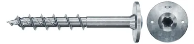 Produktbild von Fischer 566338, Schraube, Verzinkter Stahl, Holz, Zink, Teilgewinde, Flanschkopf