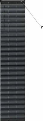 Produktbild von vidaXL Balkenjalousien Schwarz 220 x 50 cm Aluminium
