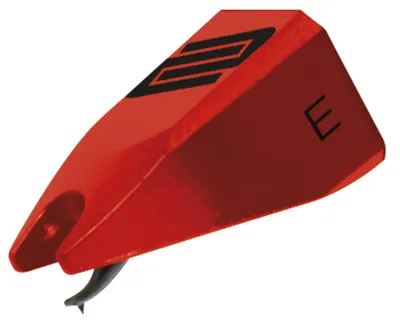 Productafbeelding van Reloop Vibe vervangingsnaald - speciaal elliptische naaldslijping, aanbevolen voor gebruik in clubs en studio's, uitstekende geluidskwaliteit, lineaire frequentierespons, rood