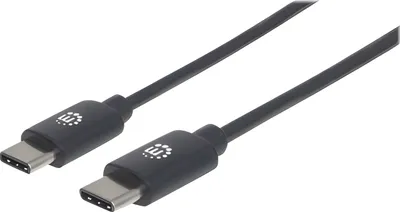 Immagine prodotto di MANHATTAN kabel Hi-Speed USB-C, Type-C Male to Type-C Male, 0,5m, černý