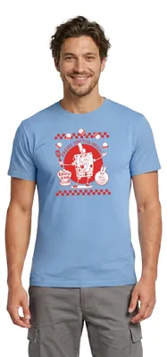 Produktbild von Spreadshirt Spongebob Schwammkopf Fresh Off The Grill Männer T-Shirt, L, Carolina Blue