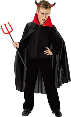 Produktbild von Teufelsumhang Umhang Teufel Vampir Dracula Gr. 128, 152, Größe:152