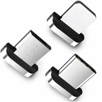 Produktbild von Magnetische Adapter für USB-C, Lightning und Micro-USB Kabel – TOPK