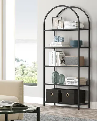 Produktbild von VASAGLE Bücherregal Standregal, mit 5 Ebenen, Höhe 183,5cm, schwarz