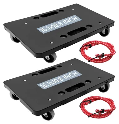 Image de Roulette de déplacement robuste – Capacité de charge maximale : 200 kg – Dimensions : 40,6 x 40,6 cm