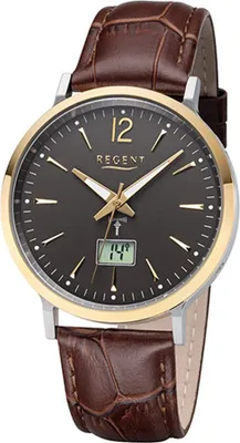 Produktbild von Regent Herren Funkuhr Leder FR-244