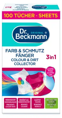 Produktbild von Dr. Beckmann Farb & Schmutzfänger Advanced| langanhaltender Farbschutz| mit Mikrofaser und Farbfangmolekülen für Farbbrillanz | 100 Tücher