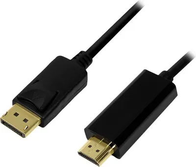 Produktbild von LogiLink DisplayPort 1.2/HDMI1.4-Kabel 2m