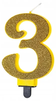 Image de Bougie d'anniversaire pailletée n° 3 - GoParty