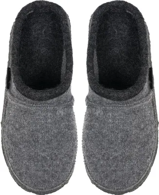 Produktbild von Nanga Gipfel Uni Hausschuh Pantoffel Wollfilz Latexsohle Gr.36-46 EUR 43-grau