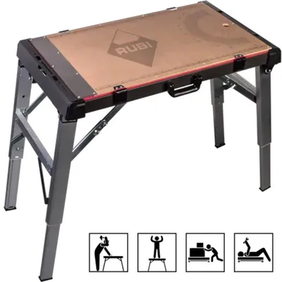 Image de Table de travail reglable 4 en 1 - RUBI - 66924