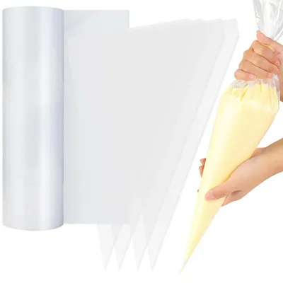 Obrázek produktu pro Jednorázové sáčky na stříkání, 100 kusů, rozměry 52 x 25 cm, vhodné pro cukráře a pekaře