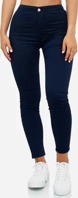 Produktbild von Elara Damen Jeans High Waist Slim Fit JS710-3 Blau 36 (S)