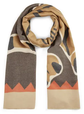 Produktbild von Codello (122) PRINTED SCARF POLYESTER/VISCOSE TIGER beige-90X180CM, beige BEI2 BEI2 90/180CM