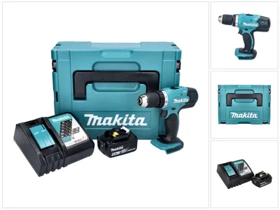 Produktbild von Makita DDF 453 RT1J Akku Bohrschrauber 18 V 42 Nm + 1x Akku 5,0 Ah + Ladegerät + Makpac