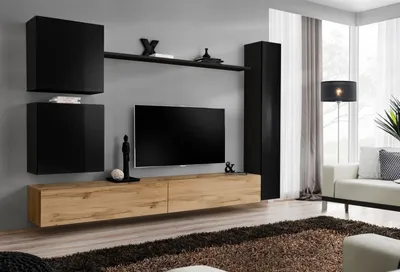 Immagine prodotto di Mobile da soggiorno RIONATA 8 - nero / rovere wotan