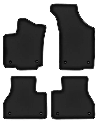 Immagine prodotto di Tappetini in moquette per Volkswagen Phaeton 2002-2016 (berlina) – set 4 pezzi, neri, su misura – Wielganizator DURBAN
