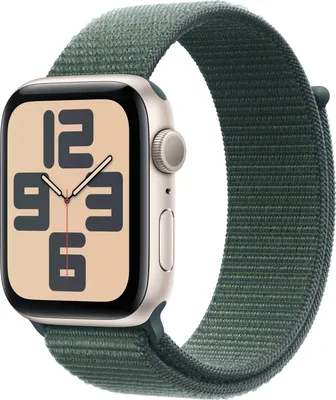 Produktbild von Apple Watch SE OLED 44 mm Digital 368 x 448 Pixel Touchscreen Biege WLAN GPS