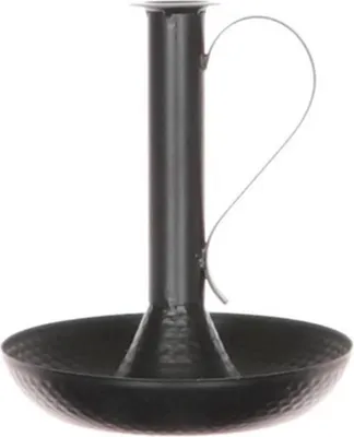 Zdjęcie produktu dla Hbx Natural Living Świecznik metalowy D20,0h23,0 Czarny