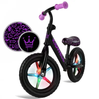 Produktbild von COIL Fahrrad-Laufrad, Lauflernrad, Kinderlaufrad, Fahrer, Balance Bike, LED-Felge, EVA-Reifen, Gewicht: 2,8 kg, Maximalgewicht 30 kg, Rosa