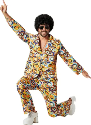 Produktbild von dressforfun® Herrenkostüm 70er Jahre Disco Retro-Kreis-Muster