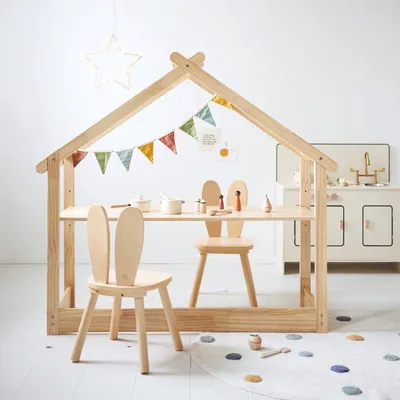 Produktbild von Petite Amélie Kinderschreibtisch Haus Maison - Natur