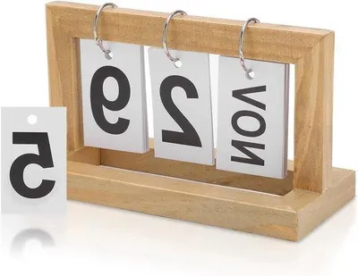 Produktbild von Dauerhafte Holzkalender mit separaten Umschlagteilen und Klapfachdesign