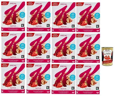 Produktbild von Kelloggs Italian Gourmet Bundle Special K Red Fruits Cerealien 12x290g + Polpa