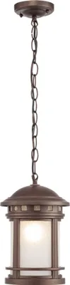 Obrázek produktu pro Venkovní lampa hliníkové sklo E27 IP44 V: max. 130,7 cm Hnědé rustikální závěsné světlo venkovní