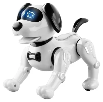 Produktbild von Zimilo Roboterhund für Kinder, Interaktiver Spielzeughund mit Fernbedienung, Programmierbaren Funktionen, Lern- und Tanzfunktion, als Geschenk, Weiß