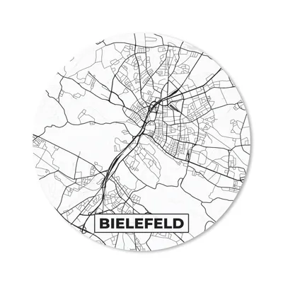 Produktbild von MuchoWow® Mauspad Mousepad Bielefeld - Karte - Stadtplan 50x50 cm - Mousepads - Maus Mat - Pad - Mausunterlage - Vinyl