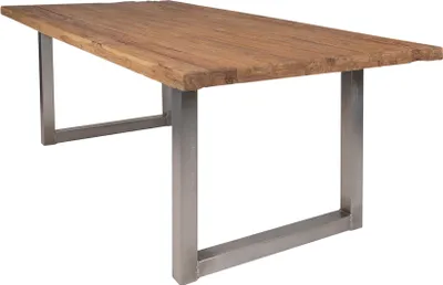 Produktbild von SIT Möbel Esstisch aus recyceltem Teak, Gestell in antiksilber | B 180 x T 100 x H 76 cm | natur | 15140-40 | Serie TABLES & CO