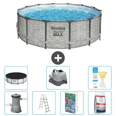 Produktbild von Bestway Steel Pro MAX Rund - 427x122 cm - 8-teilig  S649