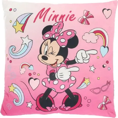 Produktbild von Disney Minnie Mouse Kissen Dekokissen 1 Stück-  Perfekte Deko für Kinderzimmer